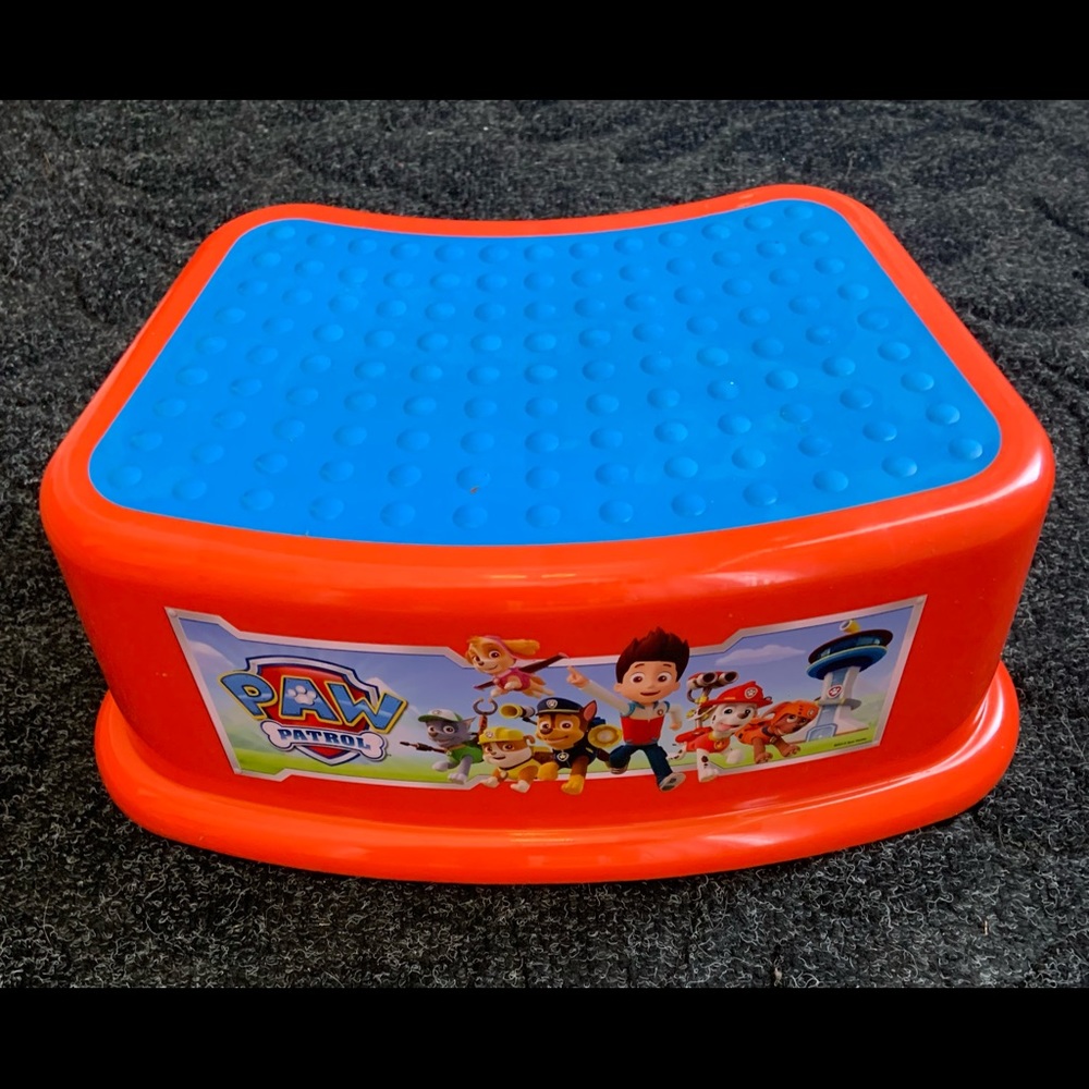 Red Paw Patrol toddler step stool